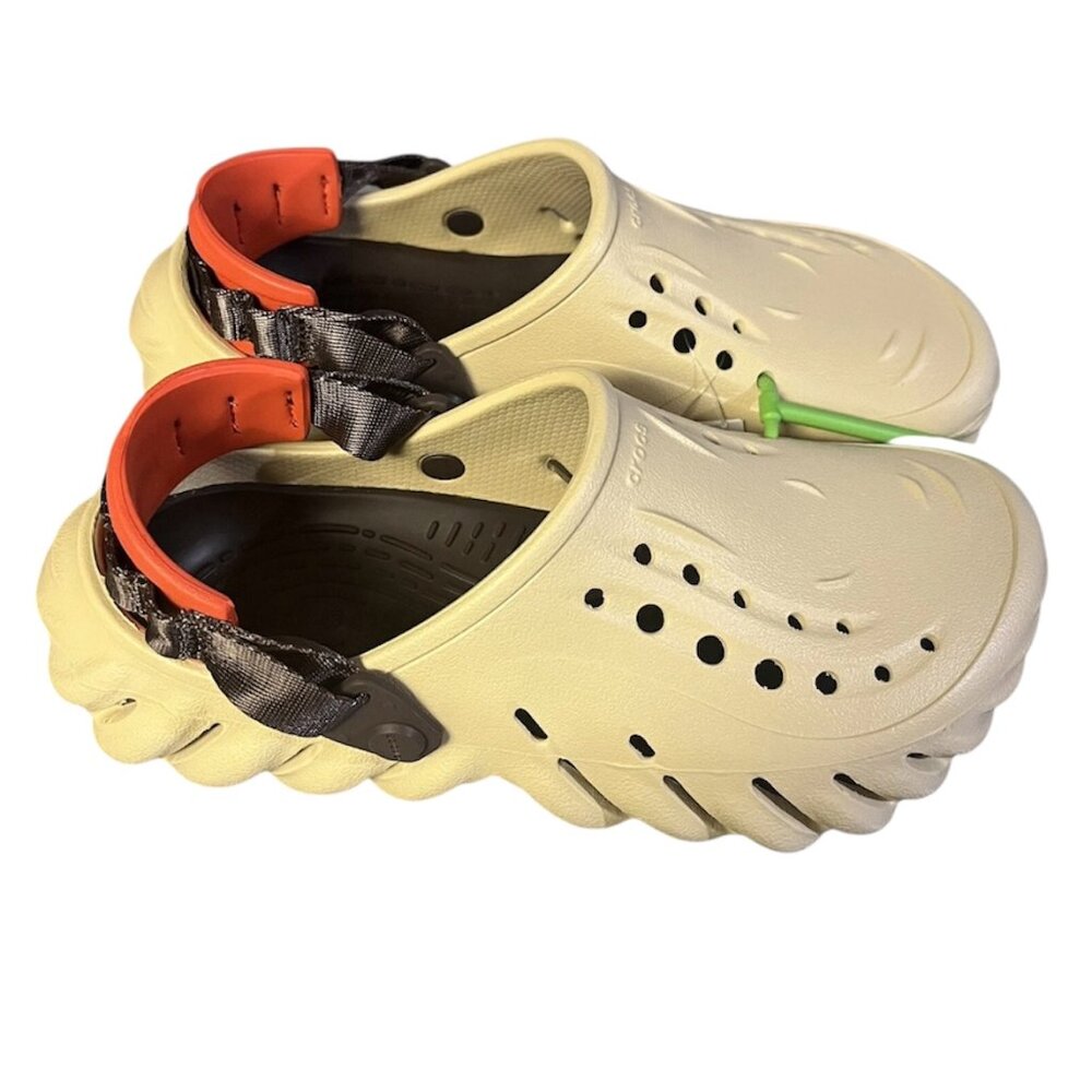 Crocs Echo Clog Sesame Unisex Men's 6 Womans 8 Slip On Comfort 207937-0HX